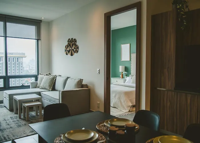 2206- Chic 1br Near Downtown W Luxe Amenities * México DF